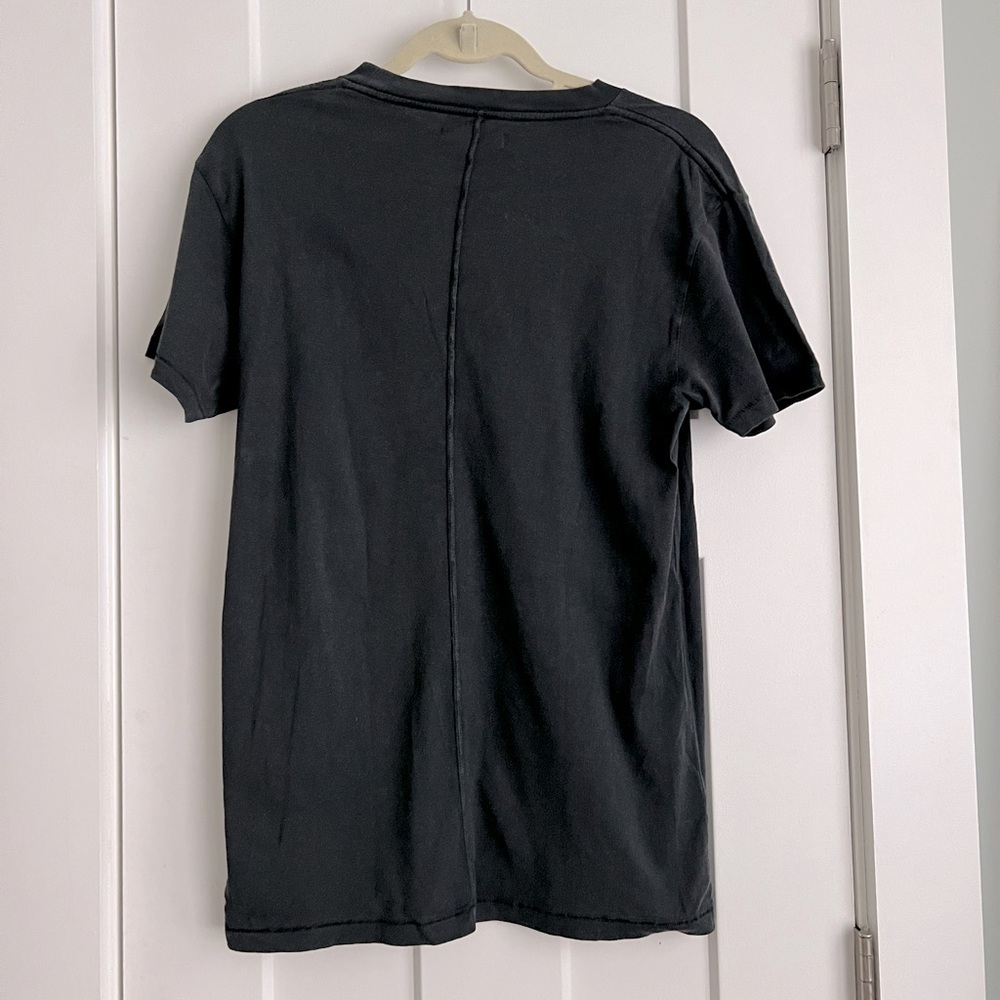 ANINE BING Vintage Eagle Organic Cotton T-Shirt Faded Wash Black NEW with tags - Picture 4 of 8